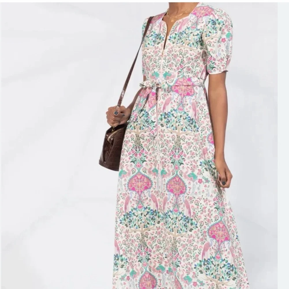 Sandro Paris Arya Floral Dress Linen blend - 36 - Picture 5 of 17